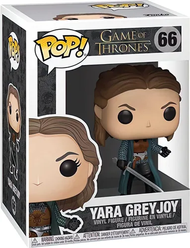 Miniatura 4 de Funko Yara Greyjoy: Juego de Tronos x POP! Figura de vinilo y 1 paquete de protector gráfico de plástico PET [#066/34617 - B]
