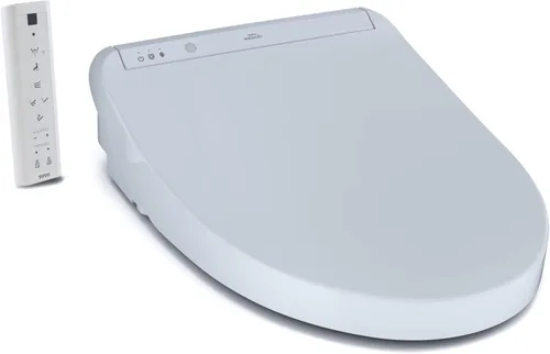 TOTO® WASHLET® K300 - Asiento de inodoro electrónico con bidé con calentamiento instantáneo de agua, limpieza PREMIST y EWATER+ con varita, Algodón