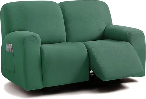 Miniatura 50 de ULTICOR - Juego de 8 fundas para sofá reclinable de jacquard, fundas elásticas para sofá reclinable para 3 cojines, fundas gruesas, suaves y Gris