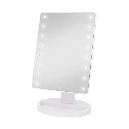 Danielle Creations - Espejo de 10.5 x 6.75 pulgadas, 1.15 libras, color blanco