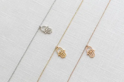 Miniatura 9 de LUUK LIFESTYLE Collares de acero inoxidable para mujer con colgante, tarjeta de joyería de moda con frase de felicidad, amuleto de la suerte, regalo
