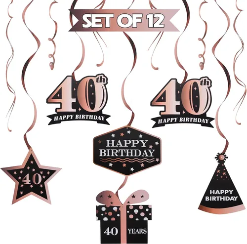 Miniatura 88 de LINGTEER - Serpentinas para fiesta de cumpleaños, 10º