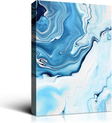 Miniatura 10 de Denzoer - Lienzo decorativo para pared, pintura abstracta, decoración de pared, pintura contemporánea con envoltura de galería, ilustraciones