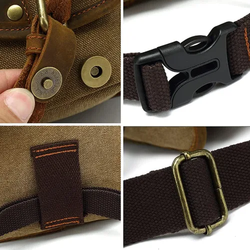 Miniatura 6 de Riñonera de cuero para hombres y mujeres, bolsa de protección multiusos, para motocicleta, deportes al aire libre, ciclismo, equitación, senderismo