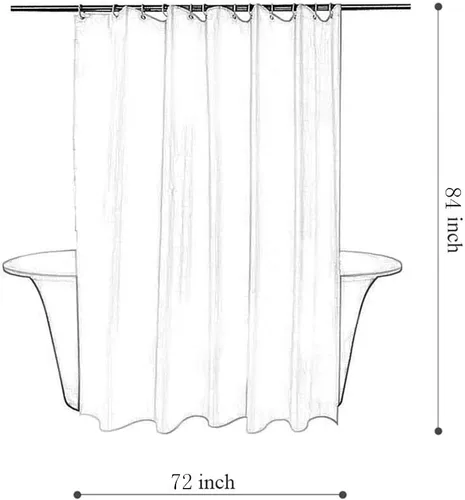 Miniatura 7 de Tititex Fragile Sprout - Juego de cortinas de ducha de eucalipto verde hierba, hojas de acuarela en la parte superior, decoración floral de baño, 72