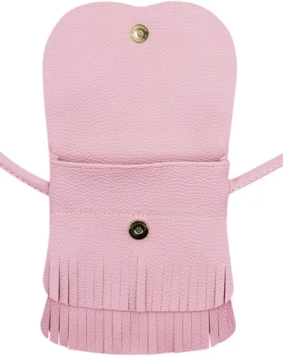 Miniatura 3 de ZGMYC Bolso de hombro con borla de gato, monedero pequeño, bolso cruzado para niños y niñas