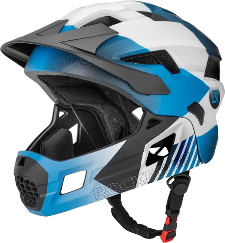 Miniatura 11 de ROCKBROS Casco integral para niños Cascos de bicicleta para niños Casco ligero de bicicleta de montaña para niños pequeños Desmontable para MTB BMX