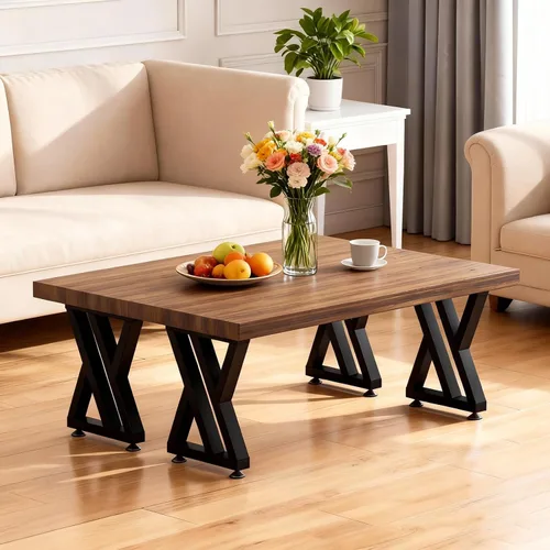 Patas de mesa auxiliar de 16 pulgadas de alto, patas de banco de metal modernas, base de mesa auxiliar industrial triangular resistente, bases