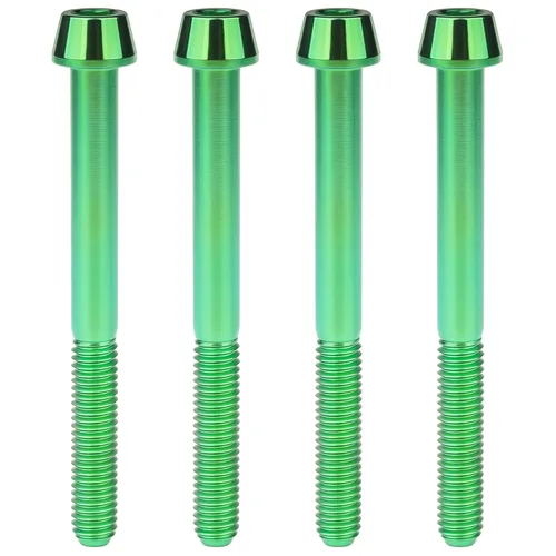 Miniatura 17 de Titanio Ti M6 x 10 16 18 20 25 30 35 40 45 50 55 60 2.559 in Allen - Tornillos hexagonales de 2.559 in, tornillos cónicos, paquete de 4