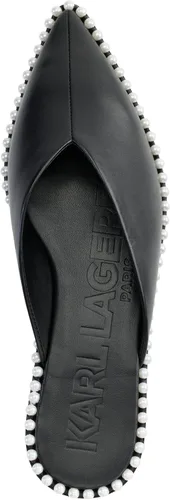 Miniatura 3 de Karl Lagerfeld Womens Vyra Studded Slip on Loafer Mule with Pointed Toe