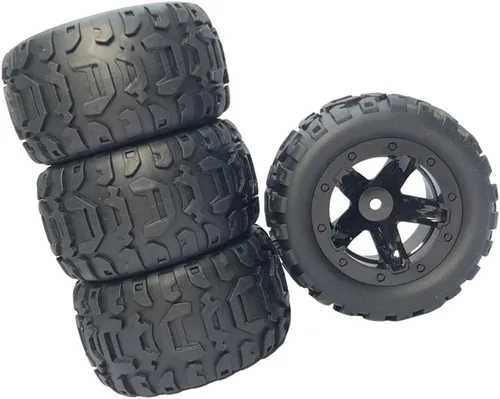 Miniatura 3 de NC Neumáticos de coche RC 1/16 1/12 1/14 modelo de montaje para 124019 para HBX 16889 124018, negro