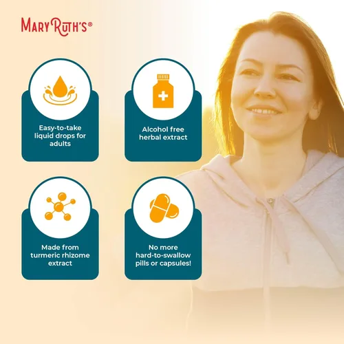 Miniatura 6 de MaryRuth Organics Extracto líquido de cúrcuma orgánica, sin azúcar, orgánico por la USDA, suplemento de cúrcuma orgánica, sin OMG, sin gluten