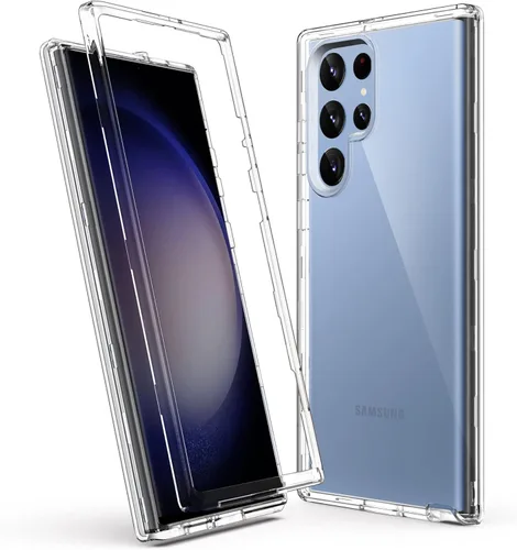 ULAK Funda transparente para Galaxy S23 Ultra, resistente a prueba de golpes, funda de TPU suave, funda protectora transparente para Samsung Galaxy