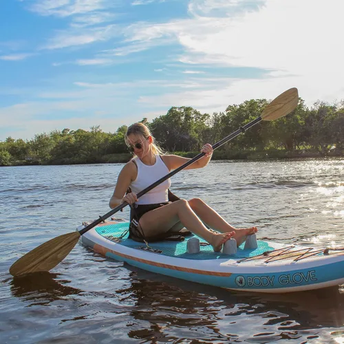 Miniatura 6 de Body Glove Slider Pro Paddle - Paletas de kayak para adultos, paleta de kayak ajustable con medidas grabadas con láser y área de agarre, remo