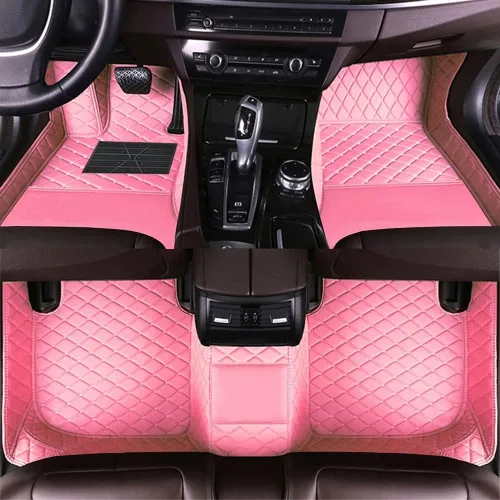 Miniatura 13 de Alfombrillas de cuero personalizadas para la parte delantera y trasera y de la tercera fila para automóvil, se adapta a la mayoría de SUV, sedán