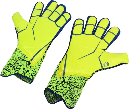 Miniatura 9 de Guantes de portero de fútbol, látex grueso antideslizante y transpirable, guantes de competición de entrenamiento de amortiguación premium