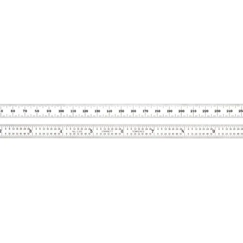 Miniatura 19 de Starrett Regla de acero totalmente flexible con acabado cromado satinado, lectura rápida y graduación en pulgadas, graduación 3R, 6 pulgadas