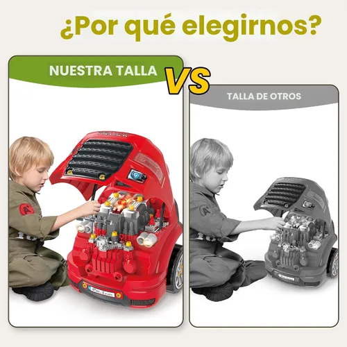Miniatura 3 de iPlay, iLearn Juguete de motor de camión grande, juego de reparación mecánica para niños pequeños de 3 a 5 años, kit de construcción grande