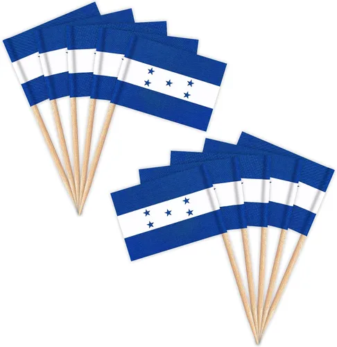 Miniatura 37 de ZXvZYT Banderas de palillos de dientes cubanos con bandera de Cuba, decoración pequeña para cupcakes de Cuba, decoración de frutas y cóctel
