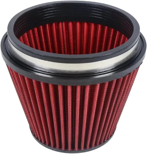 Miniatura 23 de KYOSTAR Filtro de aire universal de alto flujo de 3" (76 mm), entrada de aire frío de cono reutilizable, alto rendimiento, lavable, kit de aire seco