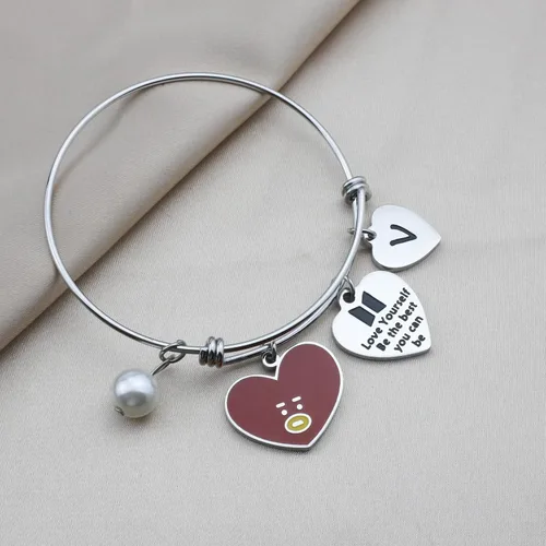 Miniatura 3 de Army Gifts Love Yourself Be The Best You Can Be Bracelet Inspirational Gift Star Lover Jewelry Star Fans Gift Music Lover Gifts