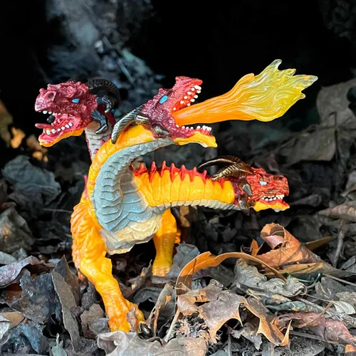 Miniatura 4 de Safari Ltd. Figura de dragón de fuego – Figura detallada de modelo de 8.5 pulgadas de color vibrante, juguete educativo de fantasía para niños
