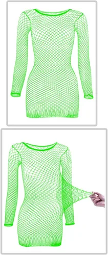 Miniatura 6 de LEMON GIRL - Vestido de lencería de malla para mujer, 6 piezas, talla general