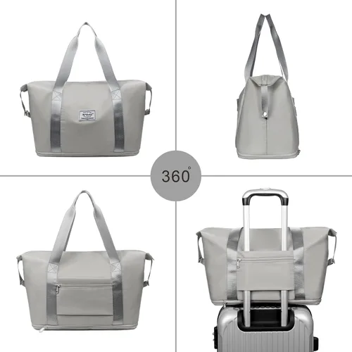 Miniatura 4 de NPBAG Bolsa de viaje para mujer, bolsa de mano grande expandible para fin de semana, bolsa de entrenamiento de gimnasio, bolsa de noche, bolsa