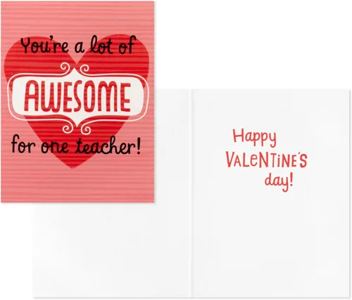 Miniatura 5 de Hallmark Tarjetas del día de San Valentín y buzón para intercambio de aula escolar, corazones de garabatos