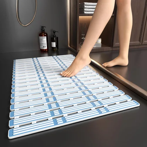 Miniatura 14 de XIYUNTE Alfombrilla de Ducha Antideslizante Antimoho para Personas Mayores - Alfombra de Baño de 68x40cm Alfombrillas de Ducha Antideslizantes