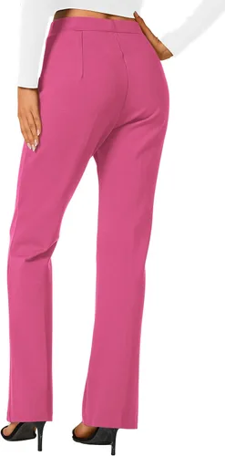 Miniatura 31 de Urban CoCo Pantalones de trabajo elásticos con corte de bota, pantalones de yoga pequeños para oficina casual