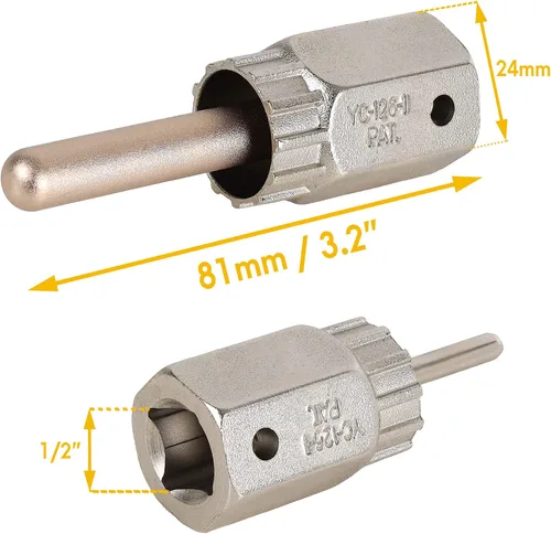Miniatura 2 de BikeHand - Herramienta de extracción de casete de engranajes Shimano HG y Sram compatible con Shimano HG y Sram - Herramienta de bloqueo - Piñón