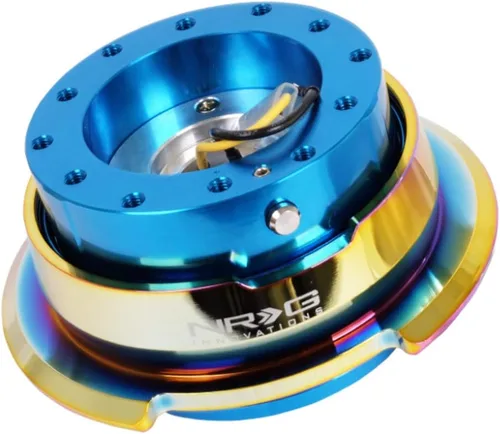Miniatura 3 de NRG Innovations SRK-280BK/MC Quick Release (cuerpo negro/anillo de cromo de titanio)