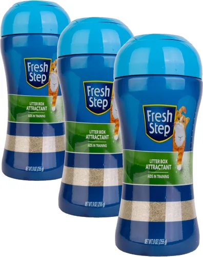 Miniatura 5 de Fresh Step Polvo atractivo de caja de arena, ayuda de entrenamiento de arena para gatos para fomentar el uso de la caja de arena, aditivo de mezcla