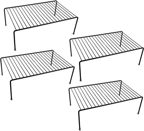 Miniatura 6 de Estante grande de almacenamiento para gabinete (16.1 x 10.2 pulgadas), organizador de encimera de cocina, refrigerador y estante de almacenamiento