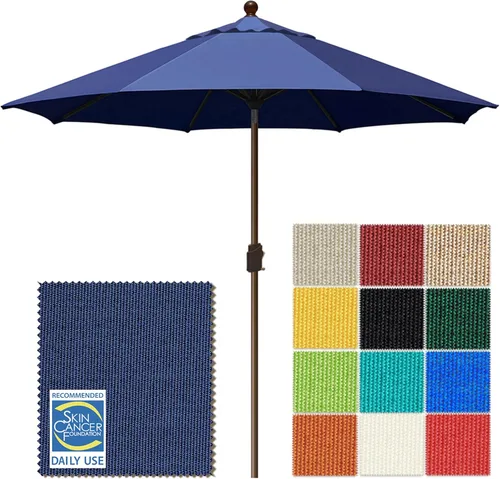 Miniatura 57 de EliteShade USA Sombrilla de Mercado de 9 Pies con Garantía de 10 Años Sin Decoloración, Sombrilla de Patio, Sombrilla de Mesa para Exteriores