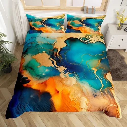 Miniatura 15 de Juego de funda de edredón con estampado de rana para niños, juego de ropa de cama Kawaii para decoración de habitación, diseño de hongos y rana