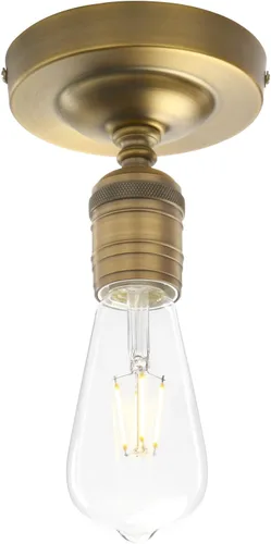Miniatura 5 de Phansthy Lámpara de techo semiempotrada, lámpara industrial vintage cerca del techo, lámpara colgante de techo para dormitorio, cocina, sala
