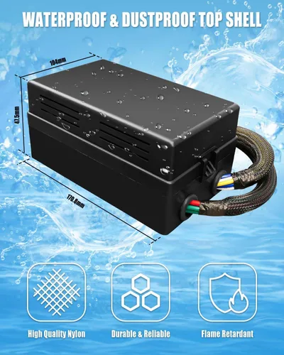 Miniatura 5 de Caja de relés de fusibles precableada impermeable, 8 ranuras de relé JD1914 de 5 pines y 12 portafusibles ATC ATO, con 8 relés de 5 pines y 12