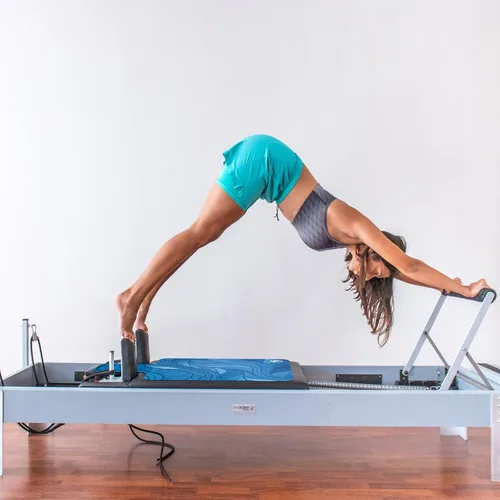 Miniatura 6 de Pilates Reformer - Tapete para máquina reformador, antideslizante, ligero, plegable, lavable, para gimnasio, fitness, color azul