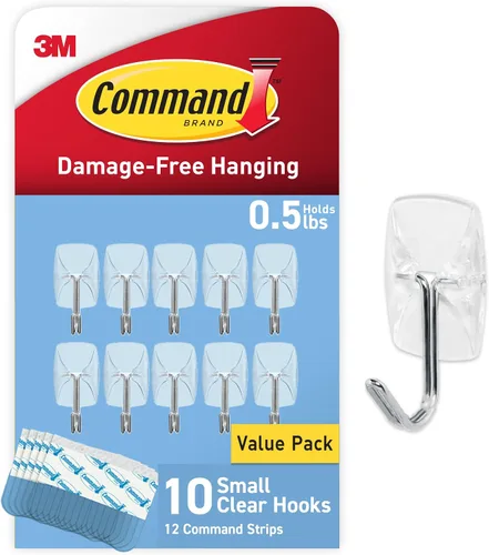 Command - Ganchos de alambre (tamaño pequeño), color blanco