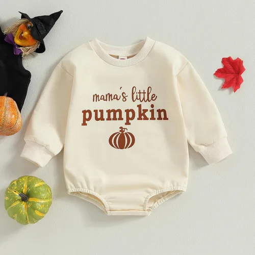 Miniatura 7 de Adobabirl Disfraz de Halloween para bebé, sudadera de fantasma de calabaza, mameluco de gran tamaño, lindo para otoño e invierno