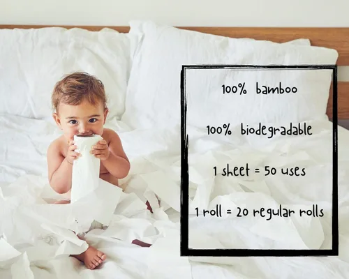 ecozoi Toallas de papel de bambú reutilizables, paquete de 4, rayón derivado de bambú, equivalente a 80 rollos regulares, rollos de papel de cocina