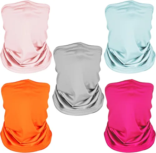 Miniatura 11 de 5 Pack Neck Gaiter Face Cover for UV Sun Protection, Dustproof Breathable Cooling Gator for Men Women Outdoor Sports