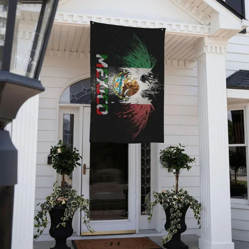Miniatura 3 de Bandera de la amistad de Estados Unidos y México de 3 x 5 pies, pancarta de jardín para interiores y exteriores, decoración perfecta México Amistad