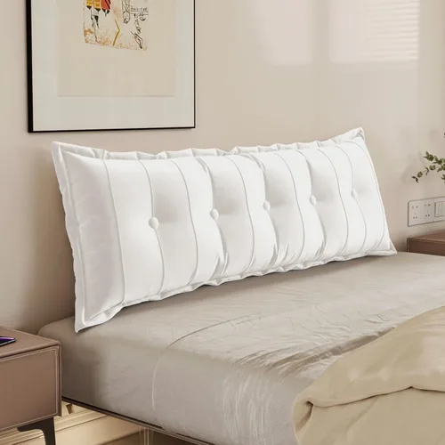 Miniatura 30 de WOWMAX Almohada rectangular para cabecero, almohada para respaldo de cama, almohada para sentarse en la cama, almohada de apoyo para la espalda