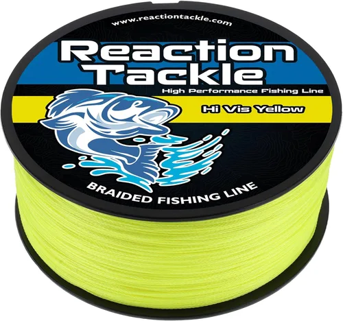 Reaction Tackle - Línea de pesca trenzada de grado profesional de alto rendimiento para pesca en agua salada o agua dulce - Línea de pesca trenzada