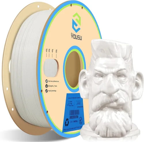 Miniatura 27 de Yousu filamento PVA de 1.75mm, filamento de soporte soluble en agua para impresora 3D, 0.5kg, PVA natural, se ablanda en temperatura de agua