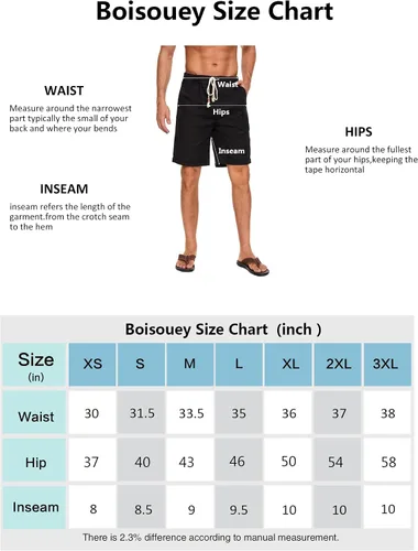 Miniatura 6 de Boisouey - Pantalones cortos de verano para hombre de lino estilo informal