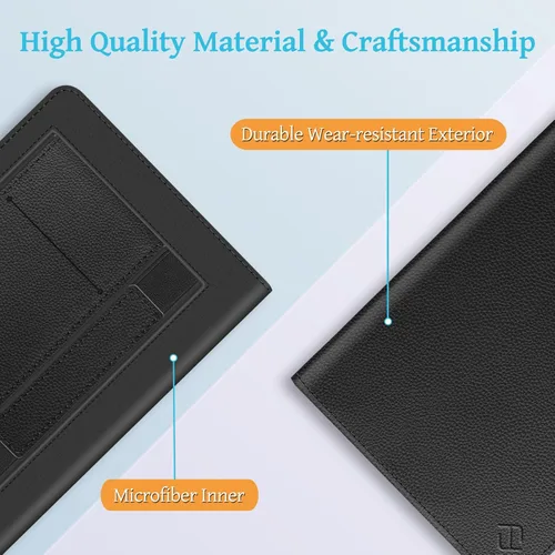 Miniatura 8 de Fintie Funda con soporte para Kindle de 6 pulgadas (11ª generación-2024/2022) - Funda de piel sintética con ranura para tarjeta de encendido y Negro